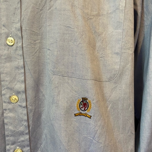Vintage Tommy Hilfiger Blue Relaxed Fit Casual Shirt - Picture 3 of 12